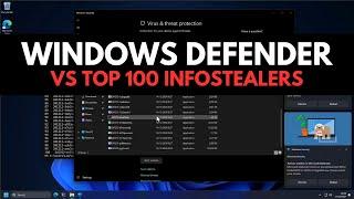 Windows Defender vs Top 100 Infostealers