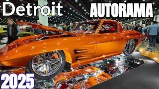 DETROIT AUTORAMA 2025 Car Show Walk through see the Top Cars, Trucks and Motorcycles