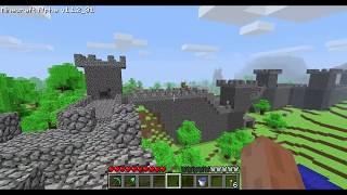 MINECRAFT ALPHA - v1.1.2_01 - Castle build!