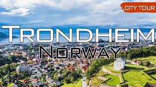 Trondheim, Norway - City Tour & Drone, 4k