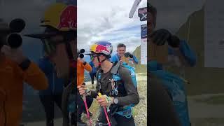 Local legend Aaron was the first athlete to sign the board at Turnpoint 4  #redbullxalps #race