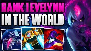 BEST EVELYNN IN THE WORLD 1V9 IN CHALLENGER! | CHALLENGER EVELYNN JUNGLE GAMEPLAY | Patch 13.14 S13