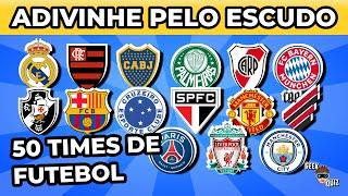 Adivinhe o TIME DE FUTEBOL pelo ESCUDO | Quiz de Futebol 