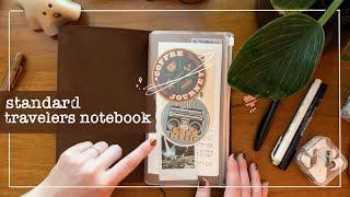 Standard Travelers Notebook Journal Setup & thunderstorm ambience | LindseyScribbles