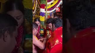 K Annamalai Attends Tejasvi Surya's Wedding Reception In Bangalore