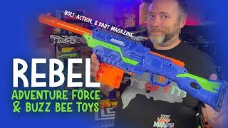 Bolt-Action toy! Adventure Force Buzz Bee Toys Rebel Review