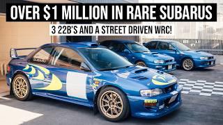 The Daily Driven Subaru WRC Rally Car and Insane Garage Home Collection (3 22B's!)