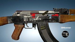 3D Animation: How an AK-47 works