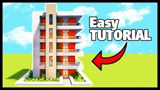 Minecraft: How to Build a Skyscraper/Apartments - Easy House Tutorial