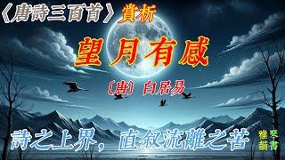 【古詩詞鑒賞】《唐詩三百首》| 白居易 | 《望月有感》 | 七言律詩 | 望月懷遠詩 | Appreciation and Analysis of Chinese Poetry