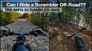 Triumph Scrambler 400x Off-Road Test! + Unexpected Crash! | POV [4K]