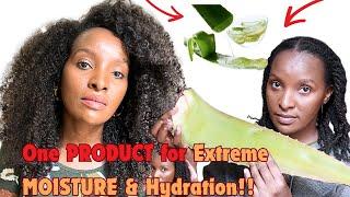 Aloe Vera Gel For Maximum Moisture and Hydration For Type 4 Hair| How to make and Use Aloe vera Gel