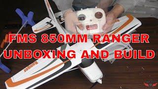 FMS 850MM (33.4") RANGER PNP Beginner plane Unboxing and Detailed Assembly Build Review