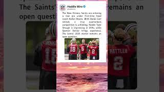 Saints QB Battle Heats Up Under New HC Kellen Moore | Who Starts in 2025?  #shorts