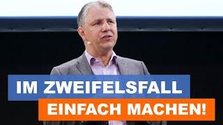 Motivationsredner Dr. Jens Uwe Meyer: Im Zweifelsfall einfach machen!