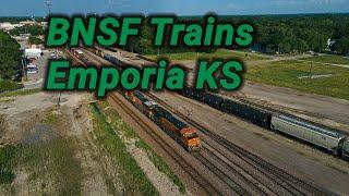 2022-07-26 BNSF Trains at Emporia KS