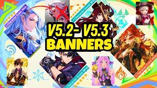 5.2-5.3 CHARACTER BANNER ROADMAP! mavuika?, CHRONICLED WISH - Genshin Impact