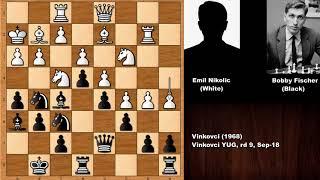 Extraordinary: Emil Nikolic vs Bobby Fischer - Vinkovci (1968)