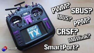 RC Protocols Explained Simply  (PWM, PPM, SBUS, CRSF, MAVLINK, SmartPort and others)