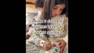 Kit Pijama Toys - kit criativo para crianças com pijama para colorir e acessórios