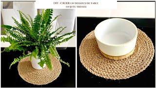 DIY: CREATE A PRETTY BRAIDED JUTE TABLE COVER