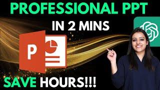 How to make Stunning powerpoint PPT in 2 mins on mobile phone using ChatGPT & AI|Gamma AI| Ritika AI