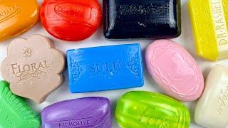 ASMR Carving colored soap. Soothing cutting soap | ASMR Soap.