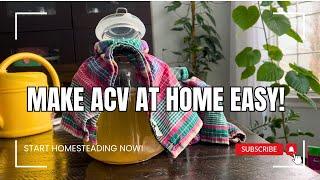 HOW TO MAKE APPLE CIDER VINEGAR AT HOME | EASY TO FOLLOW ACV RECIPE! | MAKE YOUR OWN HOMEMADE ACV!