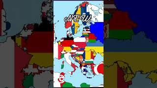 Europe Map New VS Old #shorts #europe #vs #oldvsnew #short #map #history