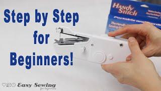 How to Operate a Handheld Sewing Machine - Tutorial