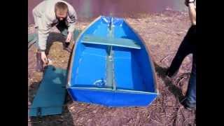 Разборная самодельная лодка. Homemade folding boat