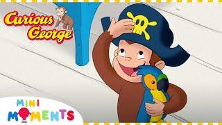 The Pirate Adventure Park ‍️ | Curious George | Compilation | Mini Moments