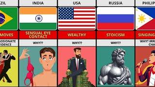 Traits Girls CAN'T RESIST In Men From Different Countries & WHY? | Comparison