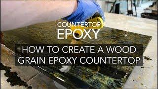 HOW TO - Wood Grain Pattern with Epoxy - HOW TO Mix Epoxy - Countertop Epoxy - Epoxy Tips and Tricks