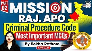 Rajasthan APO Exam Preparation | Criminal Procedure Code | Most Important MCQs ( Part-2 )