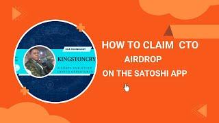 HOW TO CLAIM CTO TOKEN ON THE SATOSHI APP