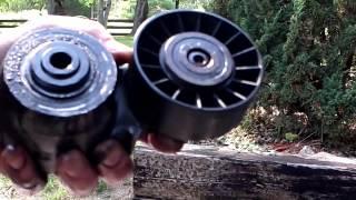Mercedes R129  500SL M119 engine serpentine belt tensioner removal and replacement