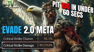 90 THOUSAND CRIT & Pit 100 under 60s? EVADE 2.0 META Spiritborn is here for Diablo 4