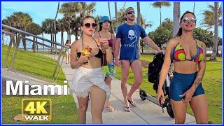 【4K】WALK South Pointe MIAMI BEACH Florida USA travel vlog