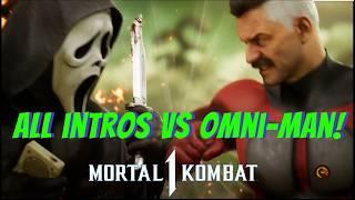 MK1 Ghostface ALL INTROS dialogue VS Omni Man! Mortal Kombat 1