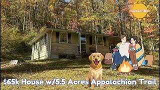 $65k House  on Appalachia Trail + 5 Acres. Cozy up in Virginia