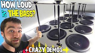 How LOUD is EXO's Subwoofer Setup? 1st FULL VOLUME Bass Test w/ 12 18" Subs & CRAZY Car Audio Demos!