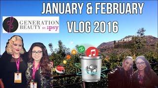 January & February 2016 Vlog : New Years, The Bachelor, LA Trip, & Generation Beauty