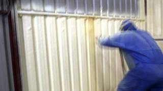 Steel Shed Single Skin Sprayfoam Insulation