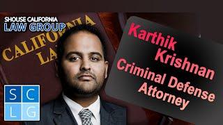 Karthik Krishnan -- Criminal Defense Attorney for Shouse Law Group