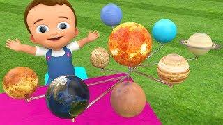 Learning Planets Names Wooden Planets Toy Set 3D for Children Kids Toddler Baby Educational