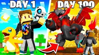 I SPENT 100 DAYS IN FUSION PIXELMON (Minecraft Pokemon)