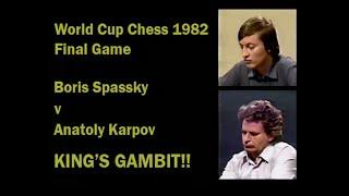 World Cup Chess 1982 - GM Boris Spassky v GM Anatoly Karpov