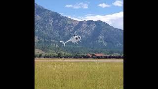 #wyoming stuff | #Mcdonnell #Douglas #MD500 #helicopter #landing  #mountains