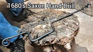 Forging An Old Saxon Hand Drill | How to Forge A Drill by Hand